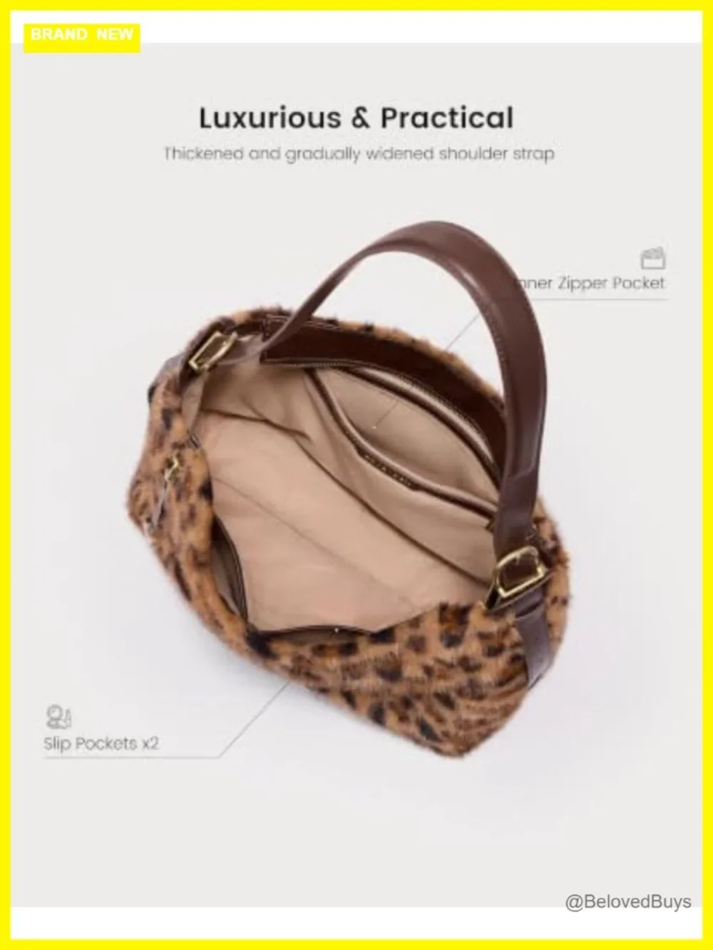 Women's Faux Leather Hobo Bag with Heart Charm
